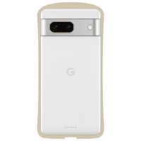 NATURALdesign Google Pixel 7a用耐衝撃背面型ケース Chrome-CLEAR ベージュ GP7A-CHC07