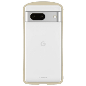 NATURALdesign Google Pixel 7a用耐衝撃背面型ケース Chrome-CLEAR ベージュ GP7A-CHC07-イメージ1