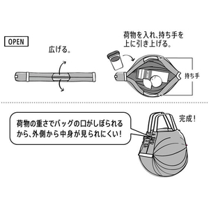 マーナ Shupatto シュパット コンパクトバッグM レッド F038744-S411A-イメージ5