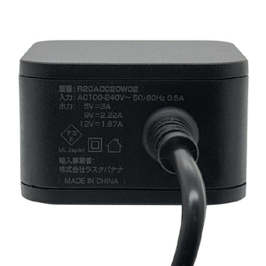 ラスタバナナ PD20W対応 Type-Cケーブル直付AC充電器(2．0m) ブラック R20ACC20W02BK-イメージ2