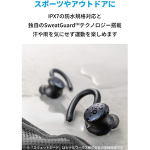 Anker イヤーフック型イヤフォン Soundcore Sport X10 ブラック A3961011-イメージ4