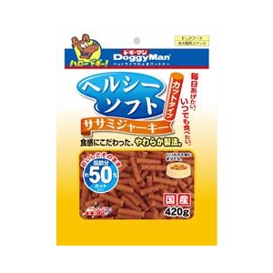 ドギーマンハヤシ ヘルシーソフトササミジャーキー カットタイプ 420g ﾍﾙｼ-ｿﾌﾄｻｻﾐJｶﾂﾄ420G-イメージ1