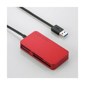 エレコム メモリリーダライタUSB3．0/SD・microSD・MS・XD・CF対応 MR3-A006RD-イメージ1