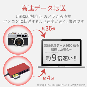 エレコム メモリリーダライタUSB3．0/SD・microSD・MS・XD・CF対応 MR3-A006RD-イメージ3