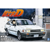 アオシマ 1/24 頭文字D No．10 武内 樹 AE85 レビン AｲﾆｼﾔﾙD10ﾀｹｳﾁｲﾂｷAE85ﾚﾋﾞﾝN