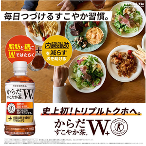 コカ・コーラ からだすこやか茶W 48本(350ml×24本×2箱) 1セット(48本) F940041-31269-イメージ2