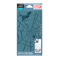 PGA iPhone 14 Plus用ガラスフリップケース MARVEL スパイダーマン PG-DGF22R20SPM