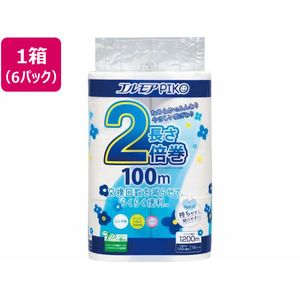 カミ商事 エルモア ピコトイレットペーパー2倍巻 シングル 100m12ロール*6P FC559SV-イメージ1