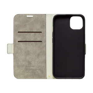 NATURAL design iPhone 15/14/13用手帳型ケース Style Natural グレー IP23-61-VS01-イメージ3