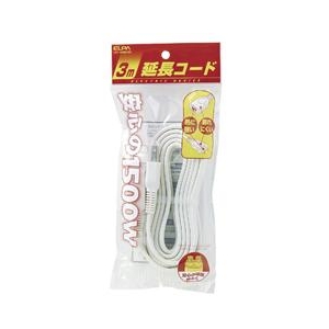 エルパ 延長コード(3m) ホワイト(3m) LPE-103N(W)-イメージ1