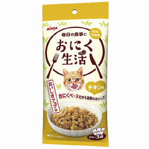 アイシア おにく生活 チキン味180g(60g×3袋) ｵﾆｸｾｲｶﾂﾁｷﾝｱｼﾞ60G3-イメージ1