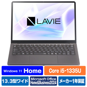 NEC ノートパソコン LAVIE SOL ムーンブラック PC-S1355JAB-イメージ1