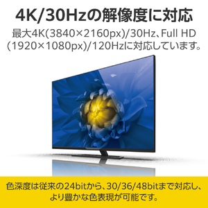 エレコム ハイスピードHDMI(R)ケーブル(2m) ブラック CAC-HD14E20BK3-イメージ4