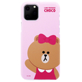 LINE FRIENDS iPhone 11 Pro用ケース SLIM FIT ベーシック チョコ KCJ-SFT003