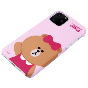 LINE FRIENDS iPhone 11 Pro用ケース SLIM FIT ベーシック チョコ KCJ-SFT003-イメージ2