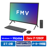 富士通 一体型デスクトップパソコン FMV Desktop F ブラック FMVF77K1BA