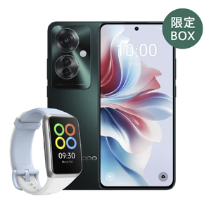 OPPO SIMフリースマートフォン OPPO Reno11 A 限定BOX（OPPO Band2付き） ダークグリーン CPH2603OBB215GR-イメージ1