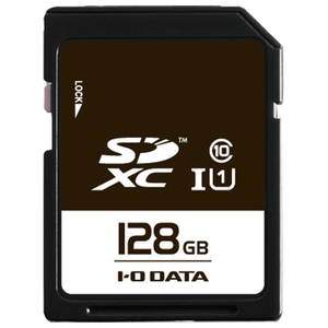 I・Oデータ UHS-I UHS スピードクラス1対応 高速SDXCメモリーカード(Class10対応・128GB) SDU1-128GR-イメージ1