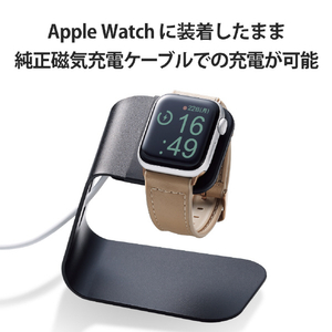 エレコム Apple Watch(41/40/38mm)用ハイブリッドレザーバンド ベージュ AW-41BDLHVBE-イメージ6