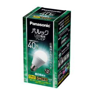 パナソニック LED電球 E26口金 全光束485lm(4．2W一般電球タイプ 広配光タイプ) 昼白色相当 パルック プレミア LDA4NGSK4CF-イメージ1