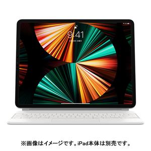 Apple 12．9インチiPad Pro(第5世代)用Magic Keyboard - 日本語 ホワイト MJQL3J/A-イメージ1