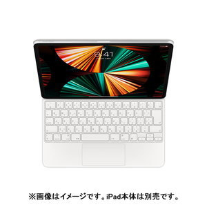 Apple 12．9インチiPad Pro(第5世代)用Magic Keyboard - 日本語 ホワイト MJQL3J/A-イメージ5