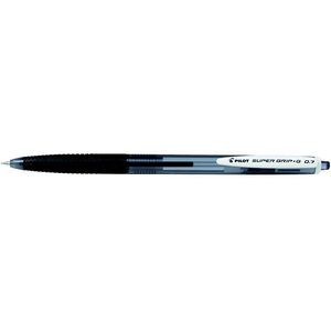 パイロット スーパーグリップGノック式 0.7mm 細字 黒 F123253-BSGK-10F-BB-イメージ1