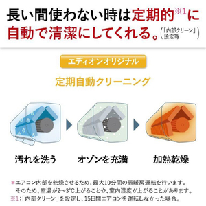 三菱 「標準工事込み」 6畳向け 自動お掃除付き 冷暖房エアコン e angle select 霧ヶ峰 Rシリーズ MSZ-EX2224E4-Wｾｯﾄ-イメージ11