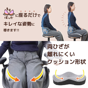 サンコー 美姿勢サポートヒータークッション 「ももぽっか」 HECUHNCGYﾁﾖｸﾊﾝ-イメージ5