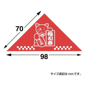 タカ印 三角くじ 機械貼り 福引券 あたり 120枚 FC489RW-5-536-イメージ7