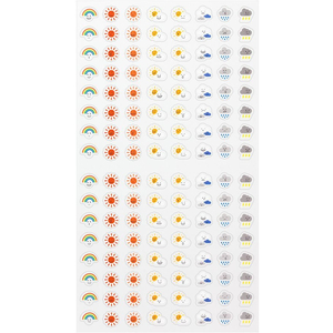 デザインフィル 手帳シール 気持ち 天気柄 FC431SK-82304006-イメージ2