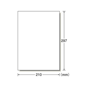 エーワン ラベルシール[コピー機] A4 1面 20シート 5冊 FC58508-28777-イメージ2