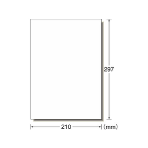 エーワン スーパーエコノミーラベル A4 ノーカット 500枚 F052207-77021-イメージ1