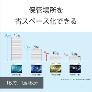 SONY 録画用100GB 3層 2倍速 BD-RE XL書換え型 ブルーレイディスク 10枚入り 10BNE3VEPS2-イメージ6