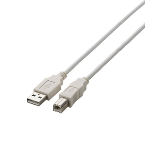 エレコム USB2．0ケーブル(1．5m) ホワイト U2C-BN15WH-イメージ2